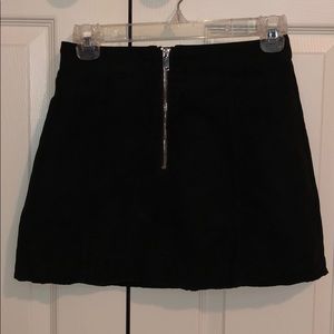Black Suede Skirt